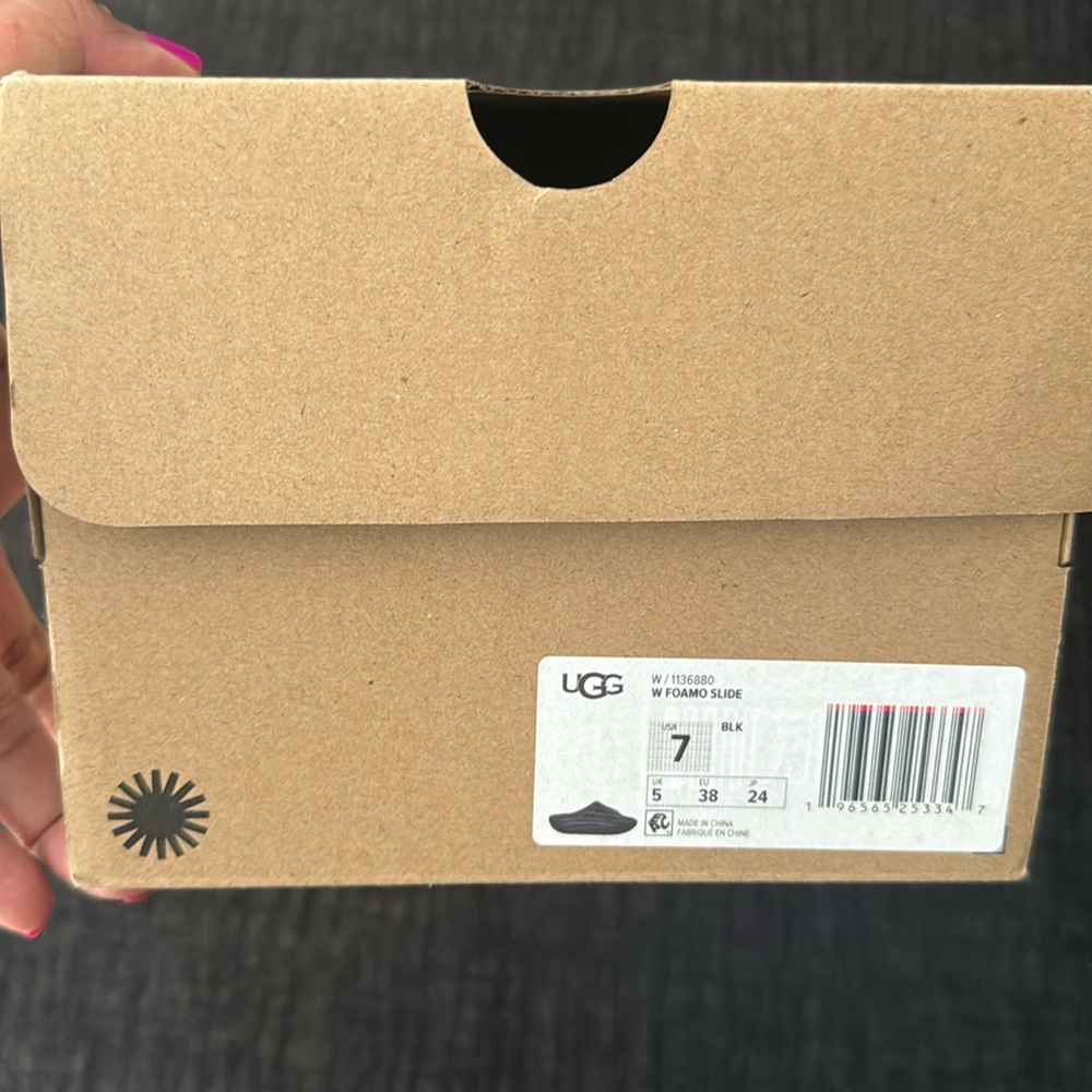 Black Ugg Slides
